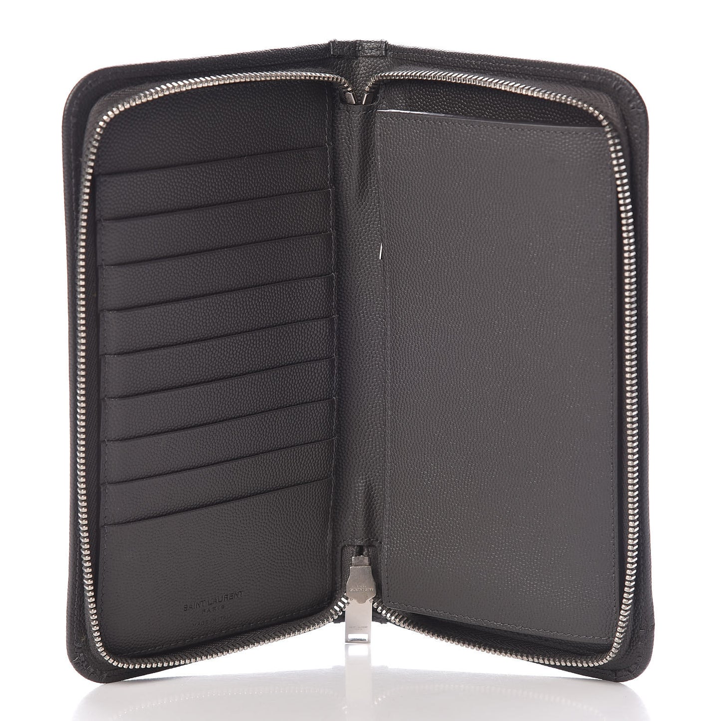 Grain De Poudre Classic Zip Around Travel Wallet Coal