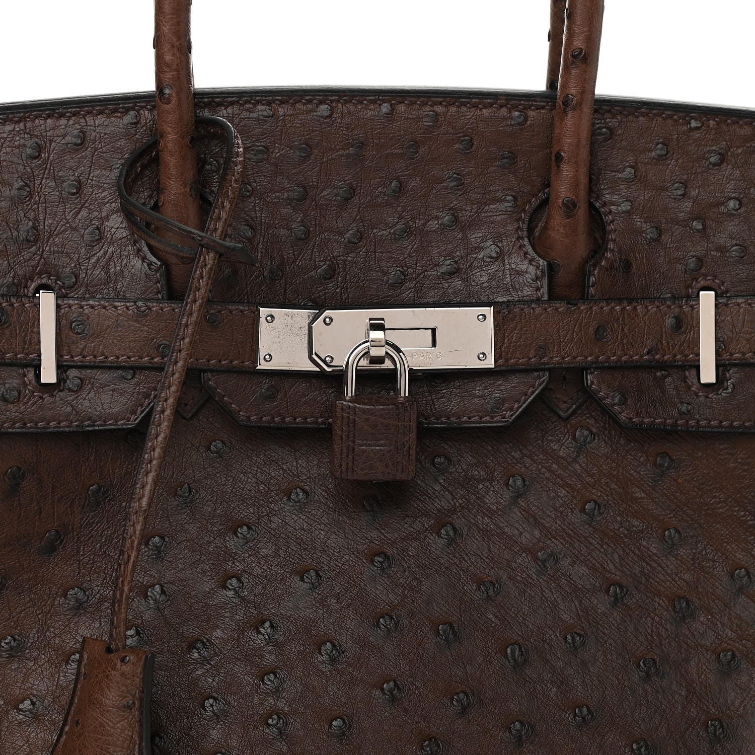 Hermes Ostrich Birkin 30 Chocolate 9 of 14