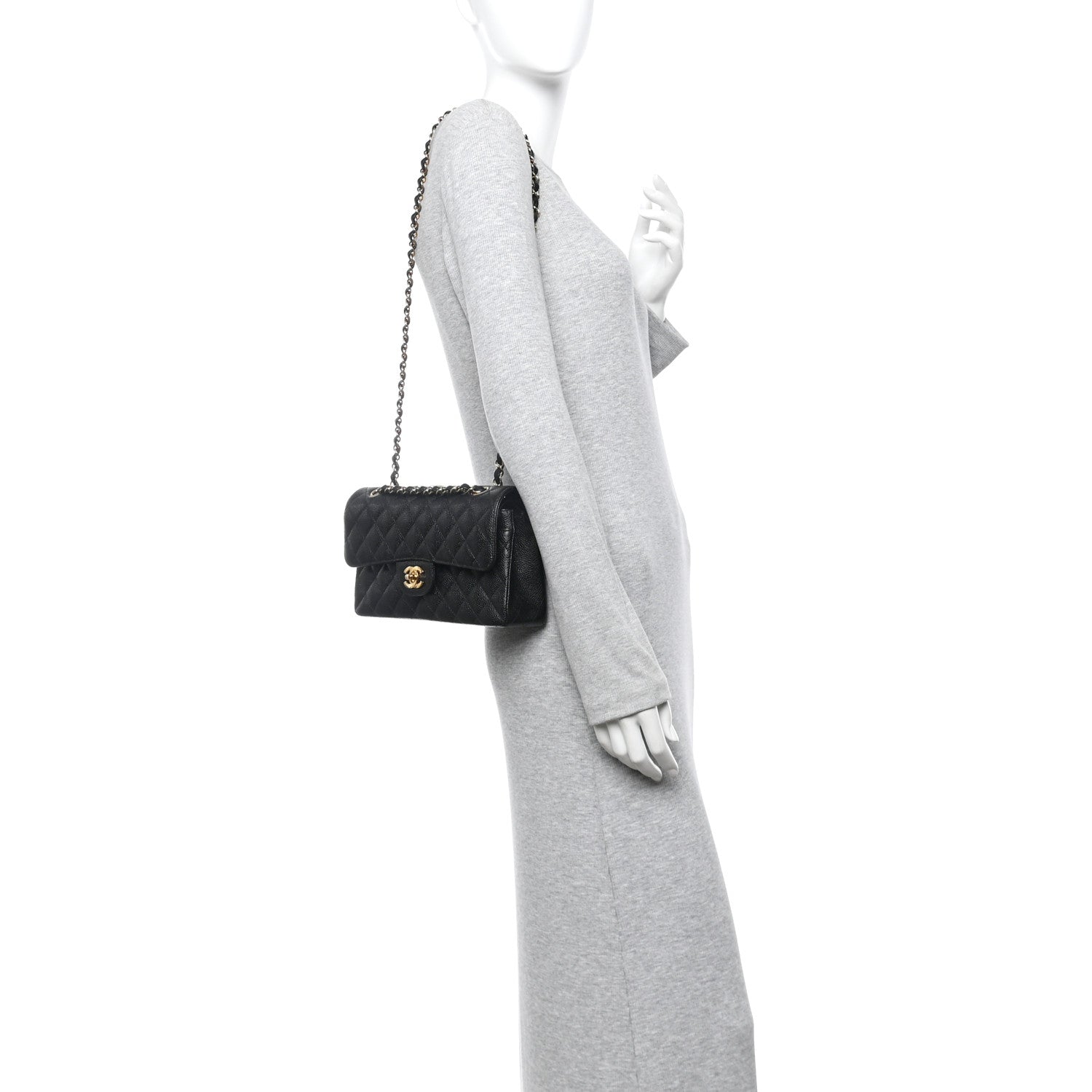 Chanel Caviar Quilted Small Double Flap Black 2 of 12