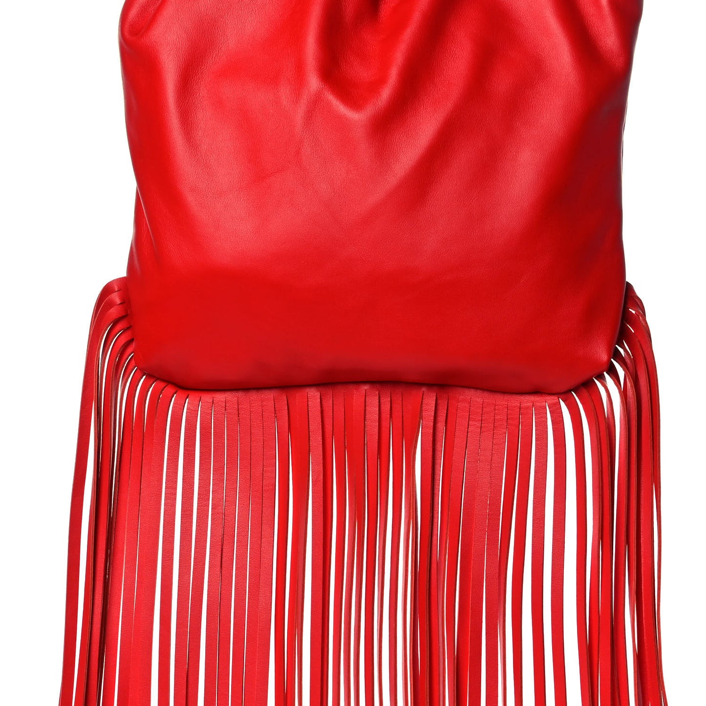 Nappa The Fringe Pouch Shoulder Bag Red