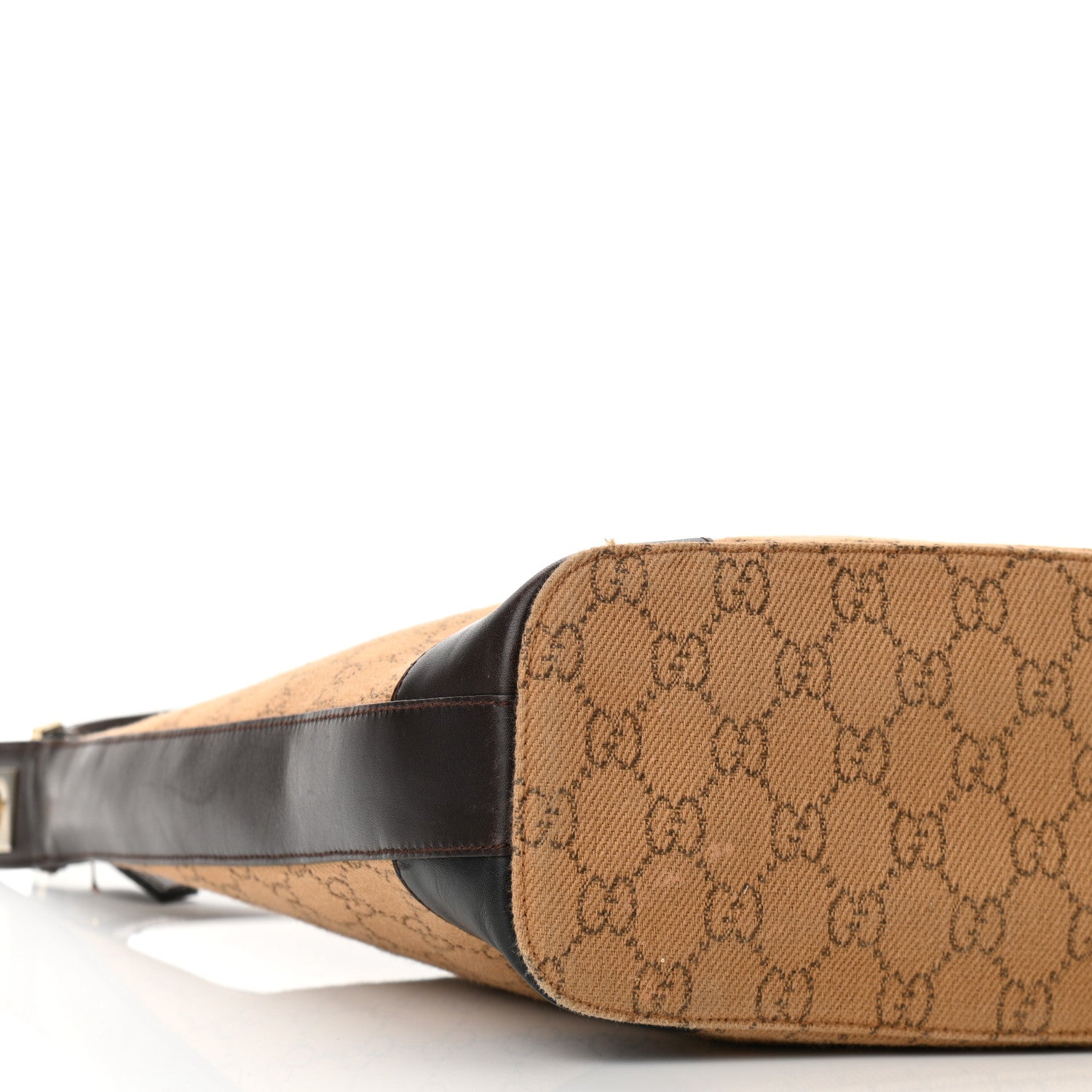 Gucci Canvas Monogram Shoulder Bag Beige 9 of 12