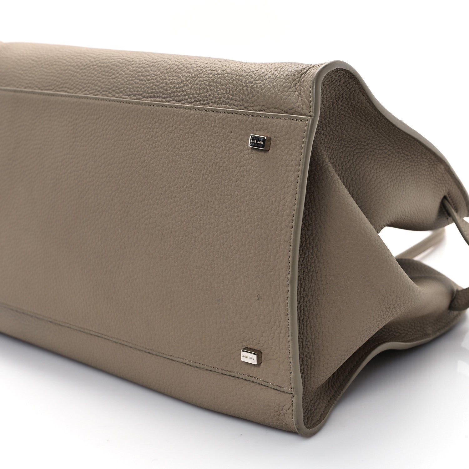 The Row Matte Grained Calfskin Soft Margaux 15 Dark Taupe 9 of 11