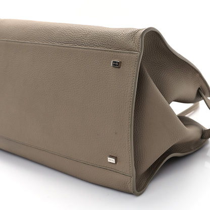 The Row Matte Grained Calfskin Soft Margaux 15 Dark Taupe 9 of 11