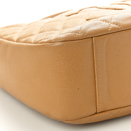 Chanel Caviar Quilted Hobo Beige 9 of 10