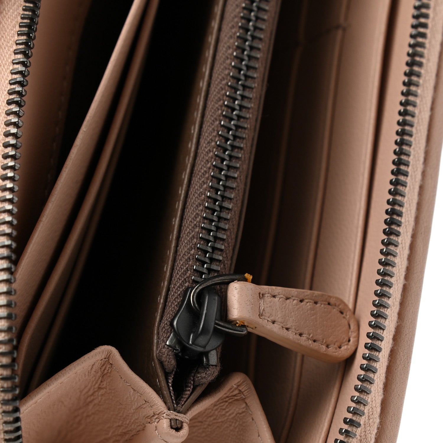 Bottega Veneta Nappa Intrecciato Zip Around Wallet Flamingo 9 of 9