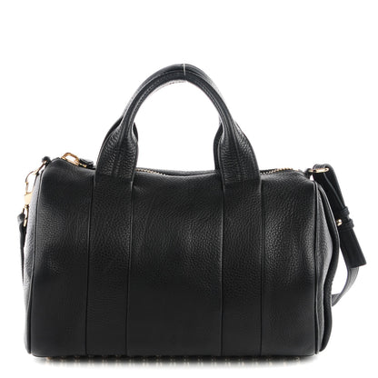 Alexander Wang Pebbled Lambskin Rocco Duffel Black Pale Gold Hardware 1 of 8