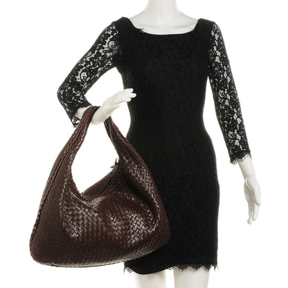 Bottega Veneta Nappa Intrecciato Large Veneta Hobo Ebano 2 of 8