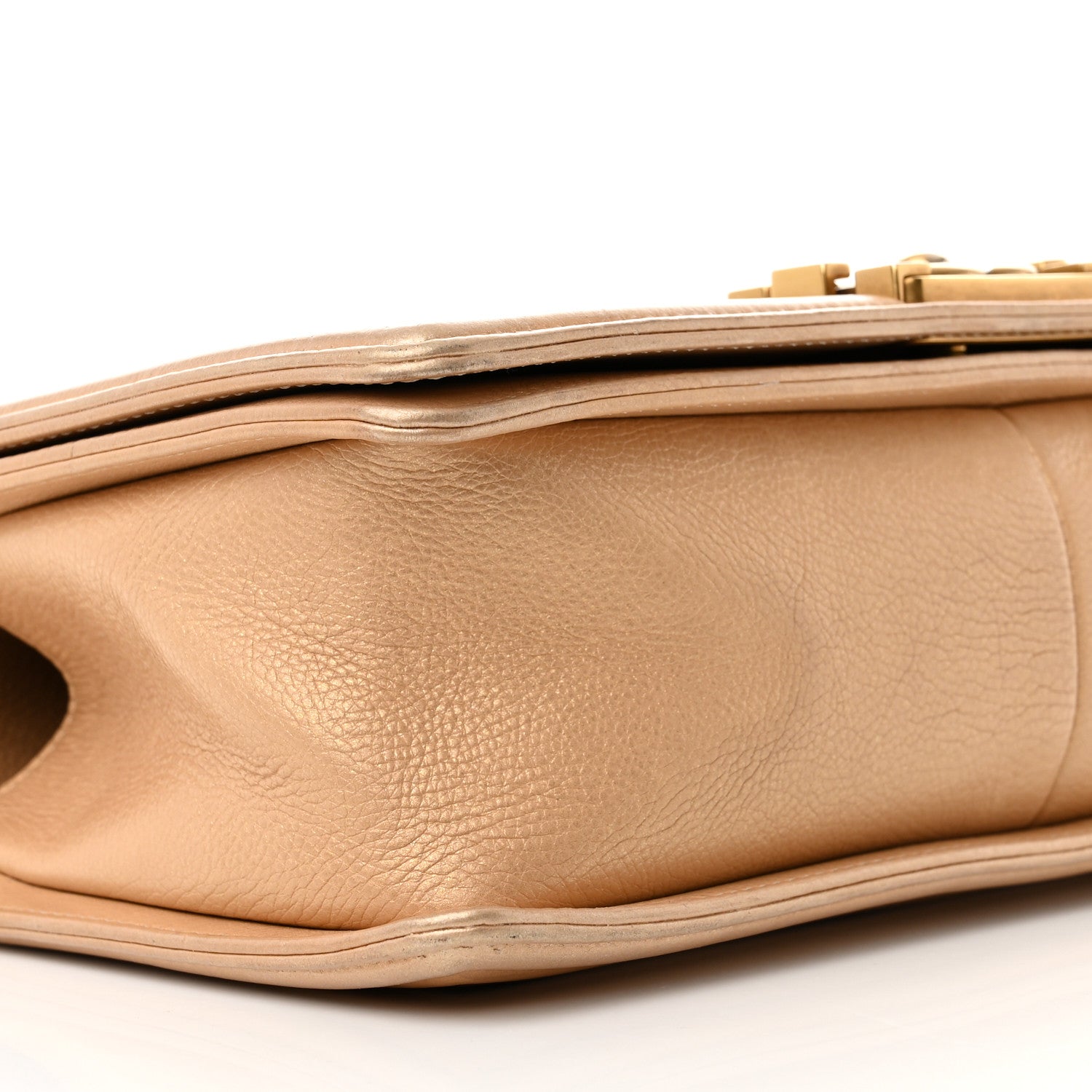 Chanel Pearl Calfskin Medium Boy Flap Gold 9 of 12