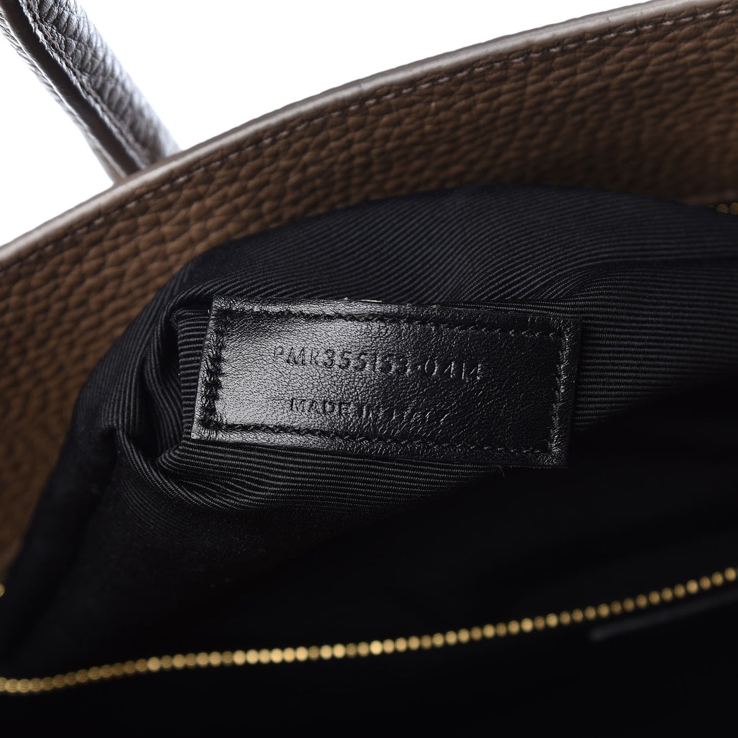 Grained Calfskin Small Sac De Jour Taupe