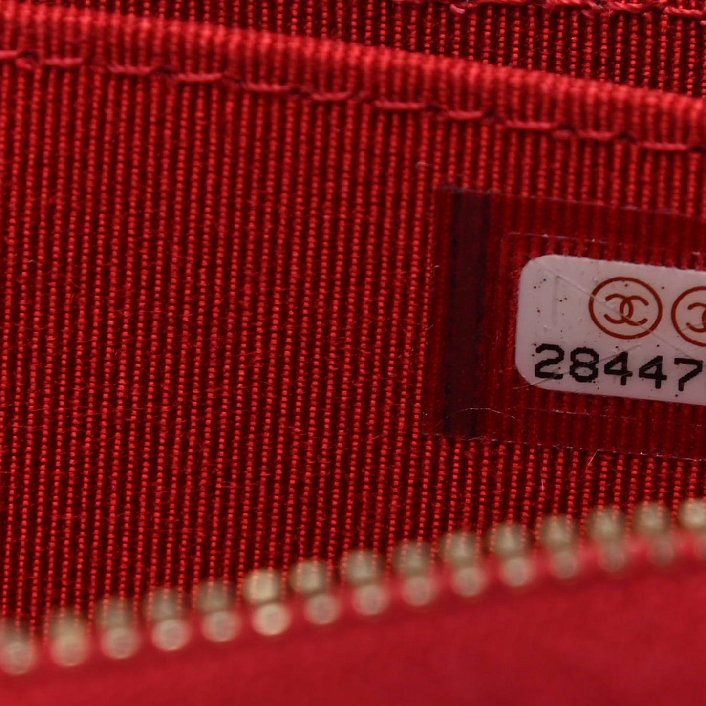 Caviar Quilted Zip Coin Purse Red