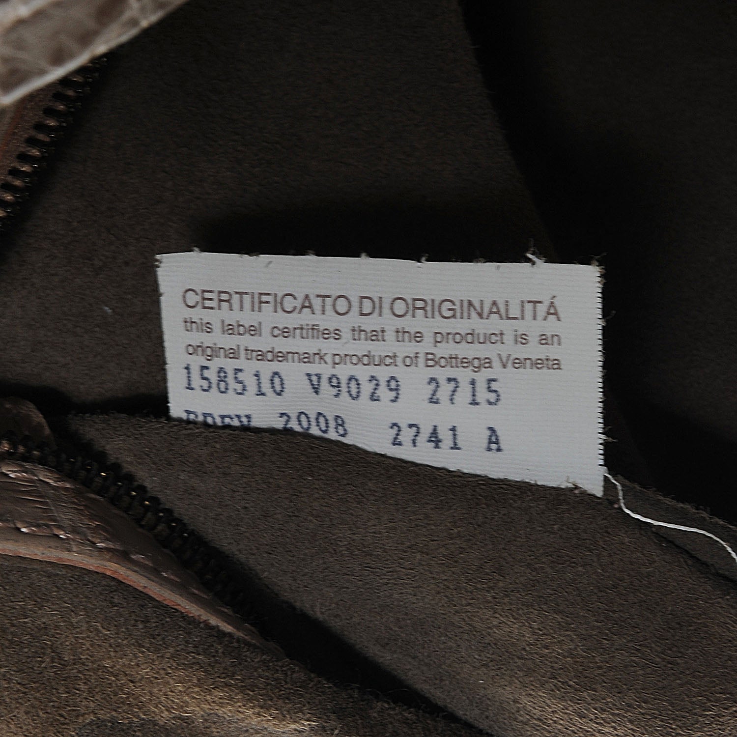 Bottega Veneta Soft Crocodile Bowler Beige 8 of 8