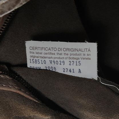 Bottega Veneta Soft Crocodile Bowler Beige 8 of 8