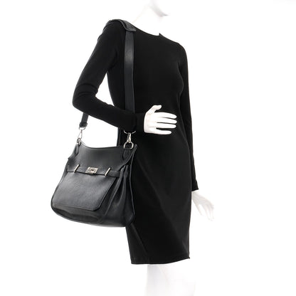 Hermes Taurillon Clemence Jypsiere 37 Black 2 of 9