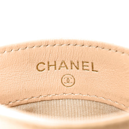 Chanel Lambskin Quilted Chanel 19 Card Holder Light Beige 6 of 9