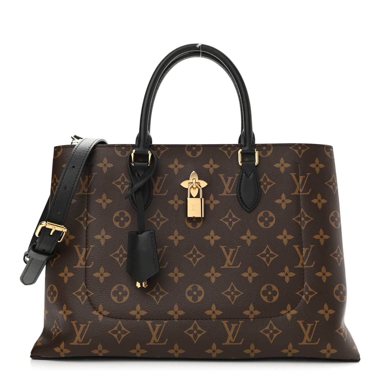 Monogram Flower Tote Black