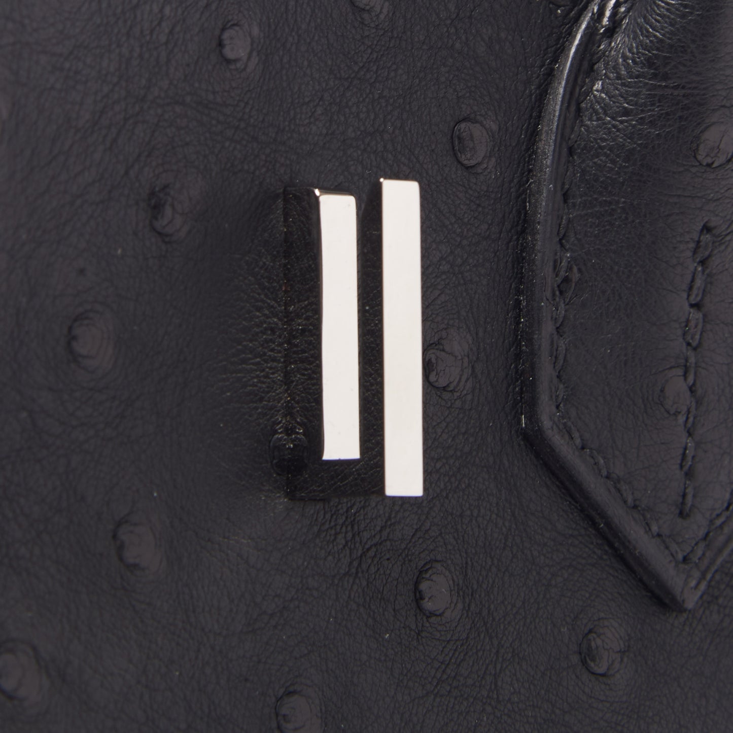 Ostrich Birkin 30 Black