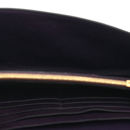 Hermes Shiny Alligator Constance Long Wallet To Go Amethyst 5 of 11