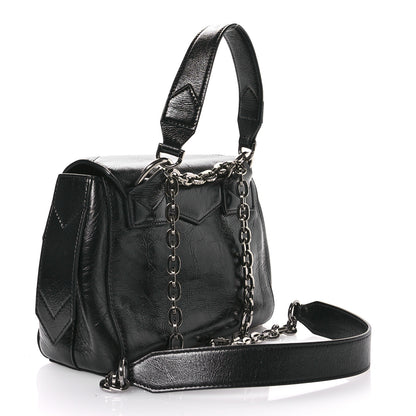 Givenchy Creased Patent Calfskin Small ID Flap Black 3 of 10