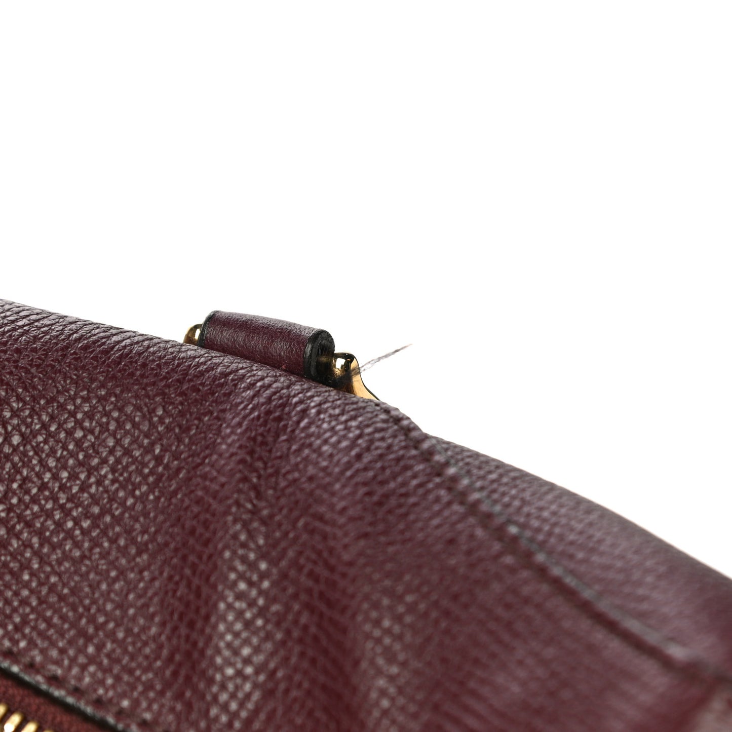 Derby Calfskin Medium Alchester Bowling Bag Mahogany Red