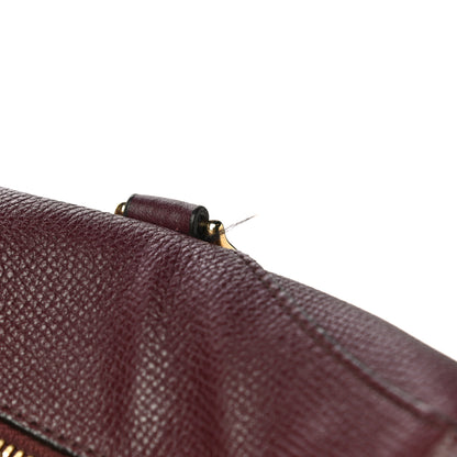 Burberry Derby Calfskin Medium Alchester Bowling Bag Mahogany Red 17 of 18