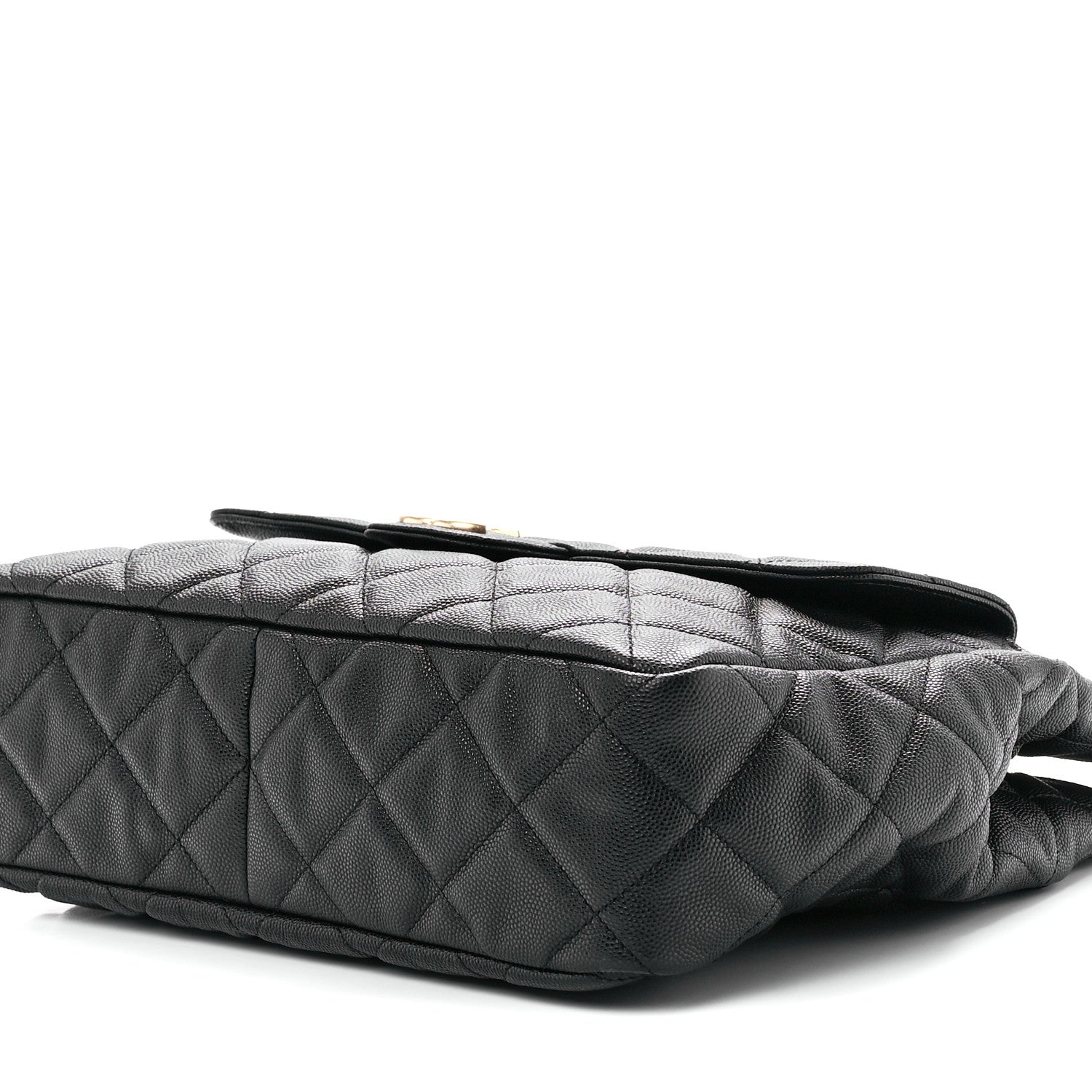 Chanel Caviar Quilted Large Wavy CC Hobo Black 9 of 11