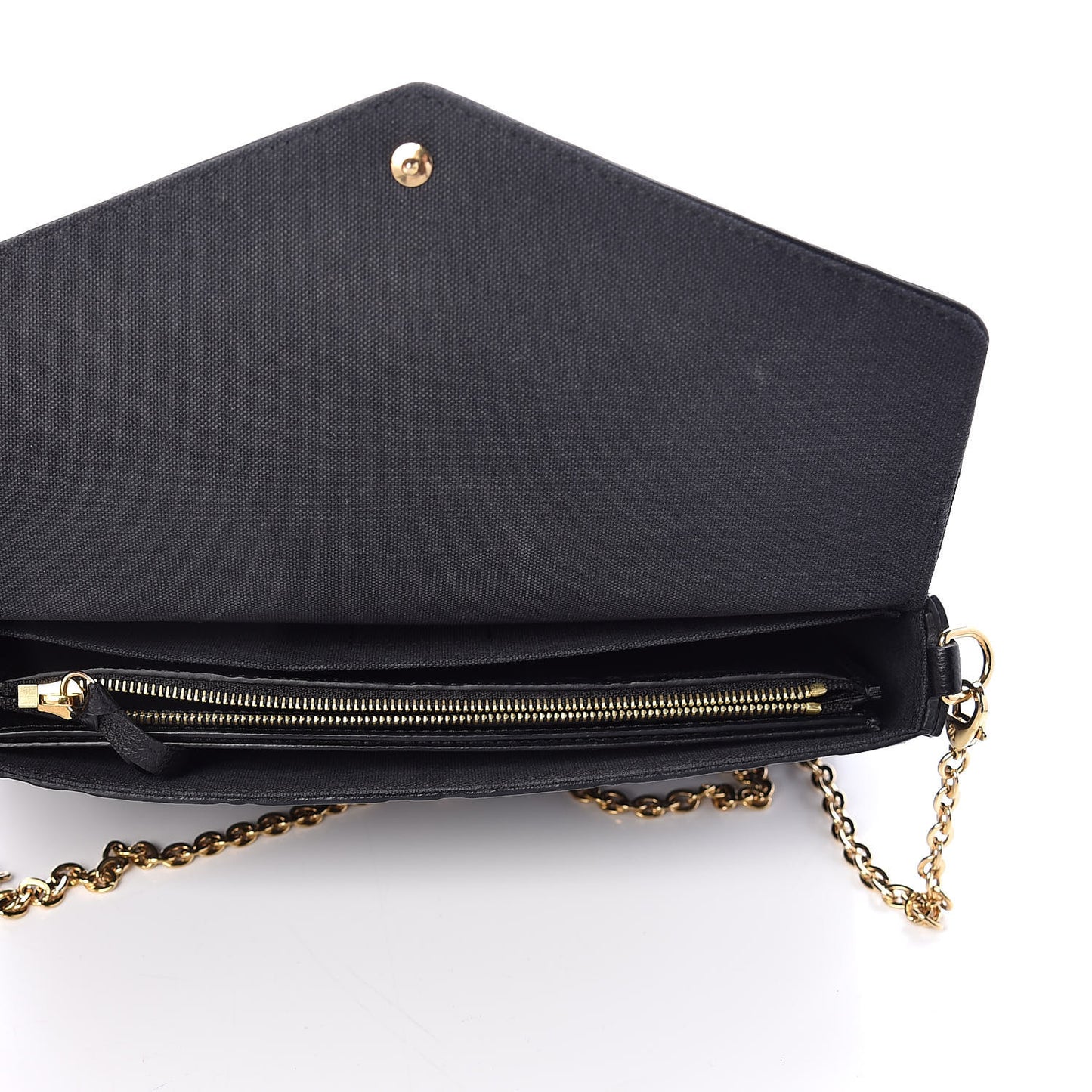 Empreinte Pochette Felicie Chain Wallet Black