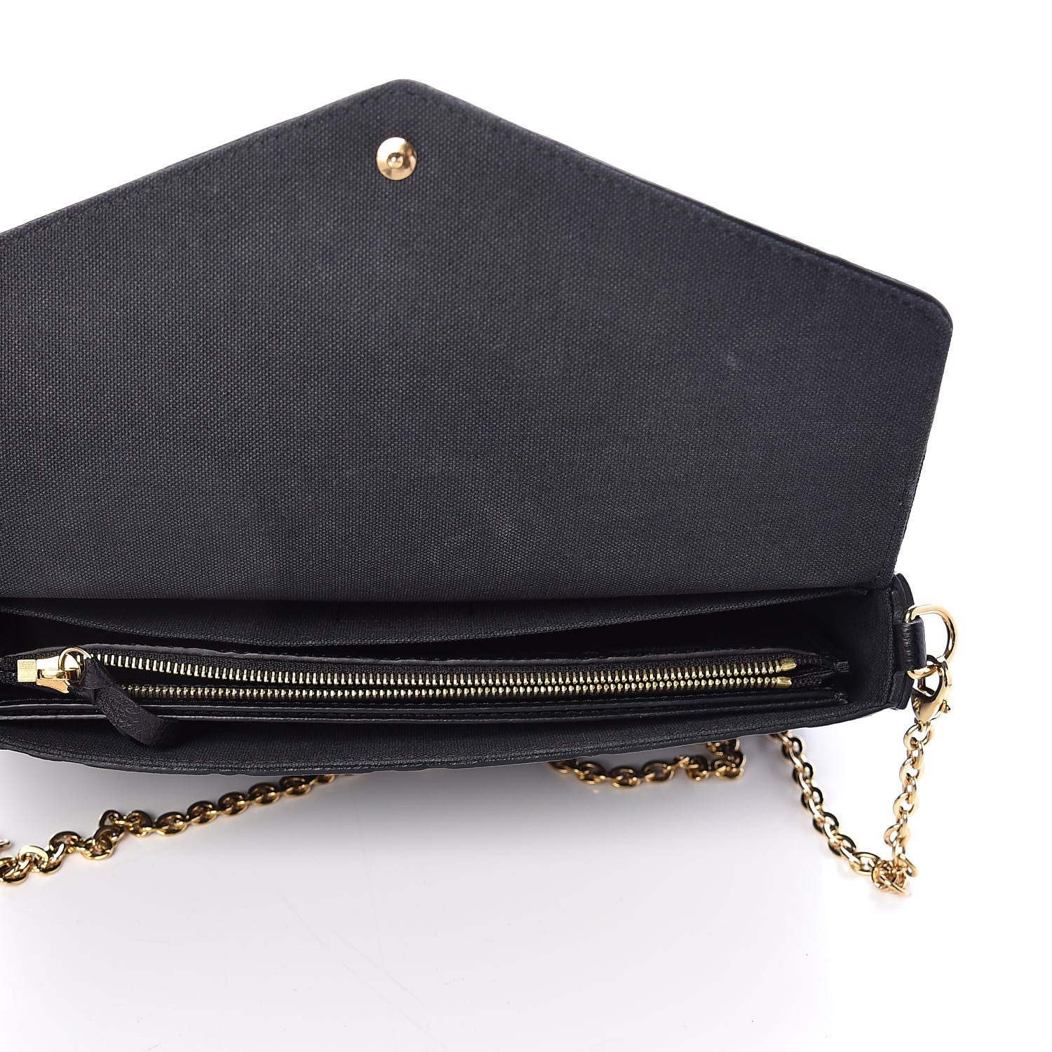 Louis Vuitton Empreinte Pochette Felicie Chain Wallet Black 7 of 14