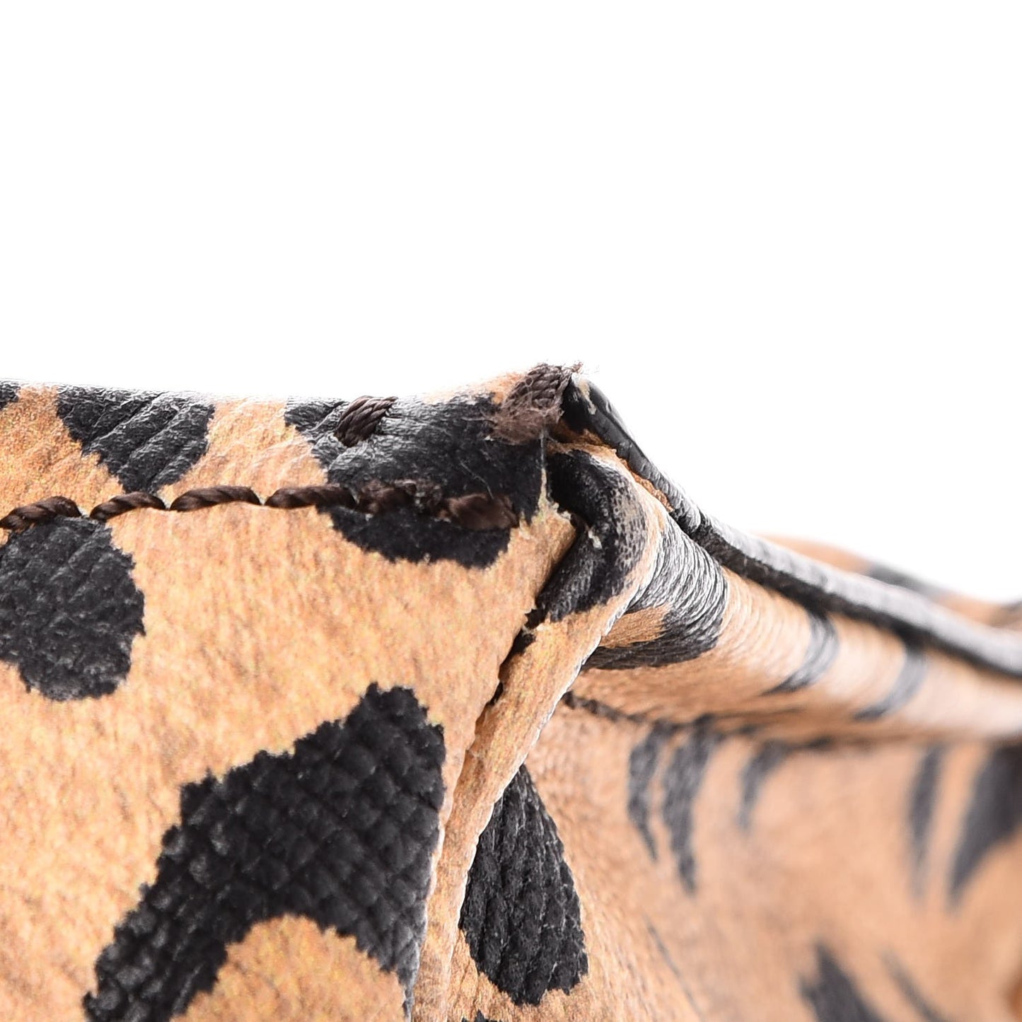 Calfskin Leopard Print Mini Pandora Multicolor