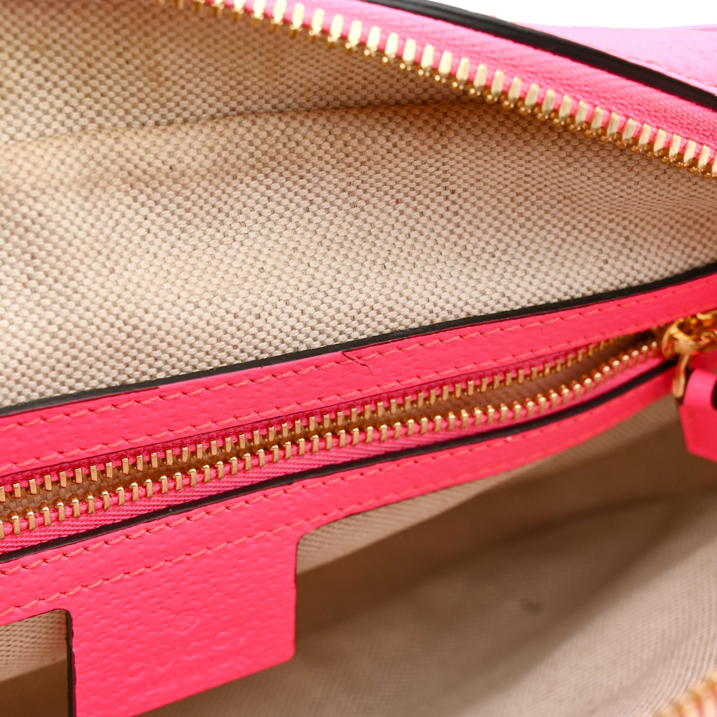 Canvas Flora Floral Shoulder Bag White Fuchsia Fluo