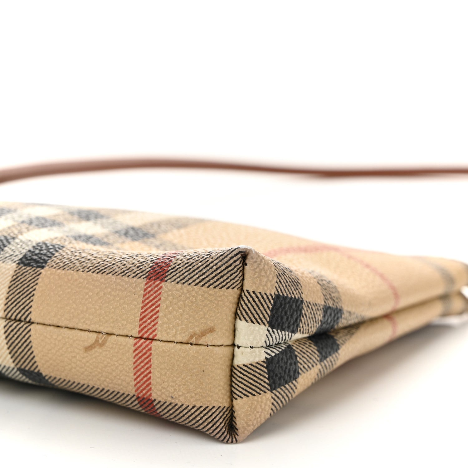 Burberry Haymarket Check Shoulder Bag Tan 10 of 12