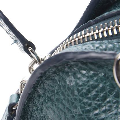 Alexander Wang Pebbled Lambskin Inside Out Rockie Dark Mosaic Teal Silver Hardware 15 of 15