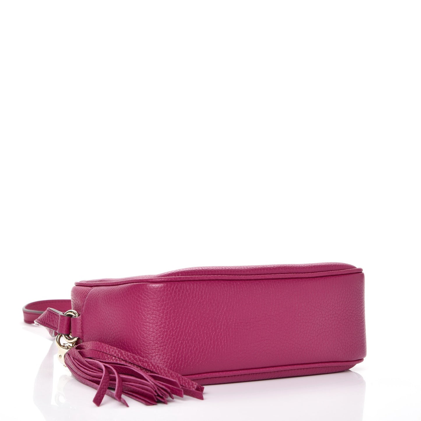 Pebbled Calfskin Small Soho Disco Bag Bright Bougainvillea