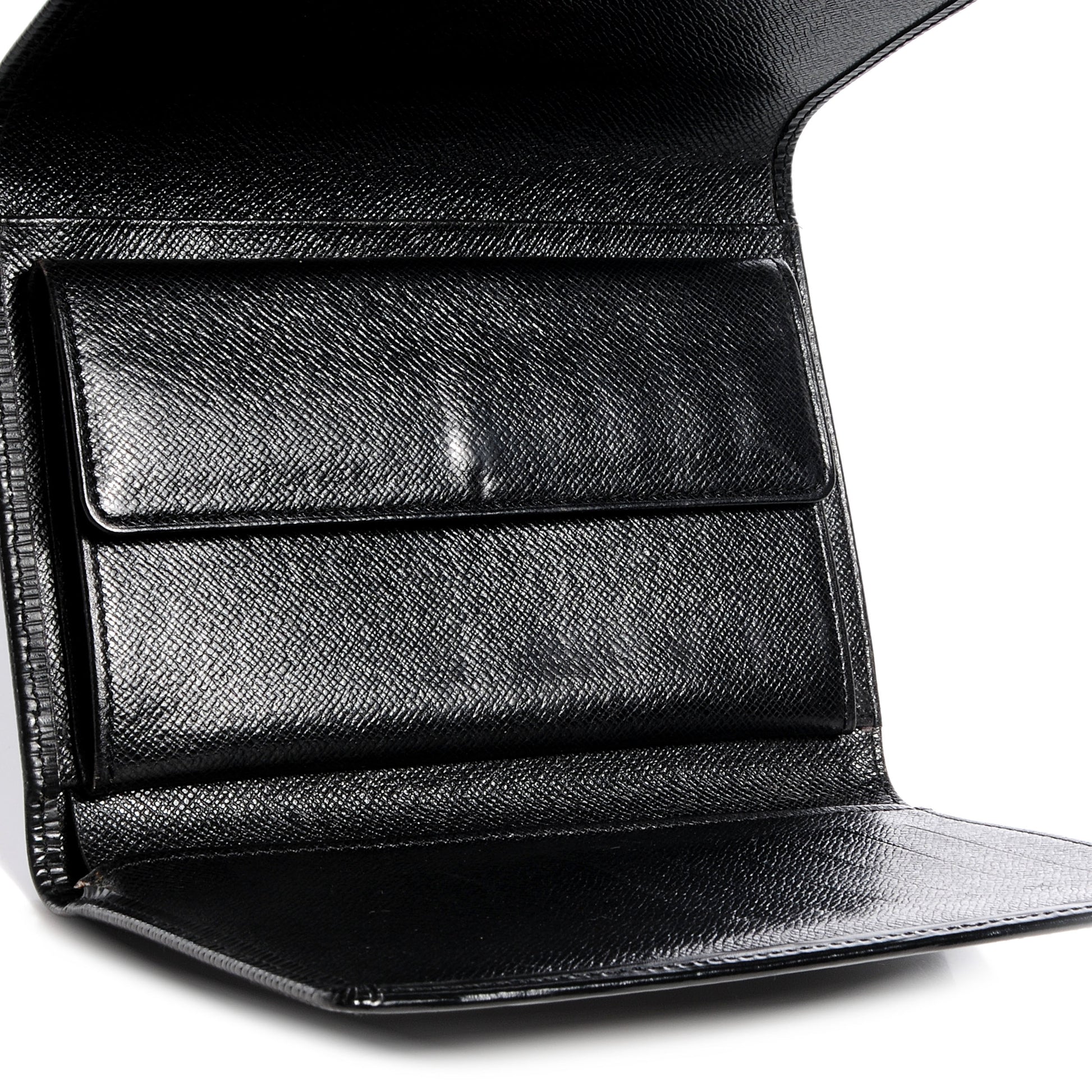 Louis Vuitton Epi Porte Tresor Etui Papiers Wallet Black 5 of 7