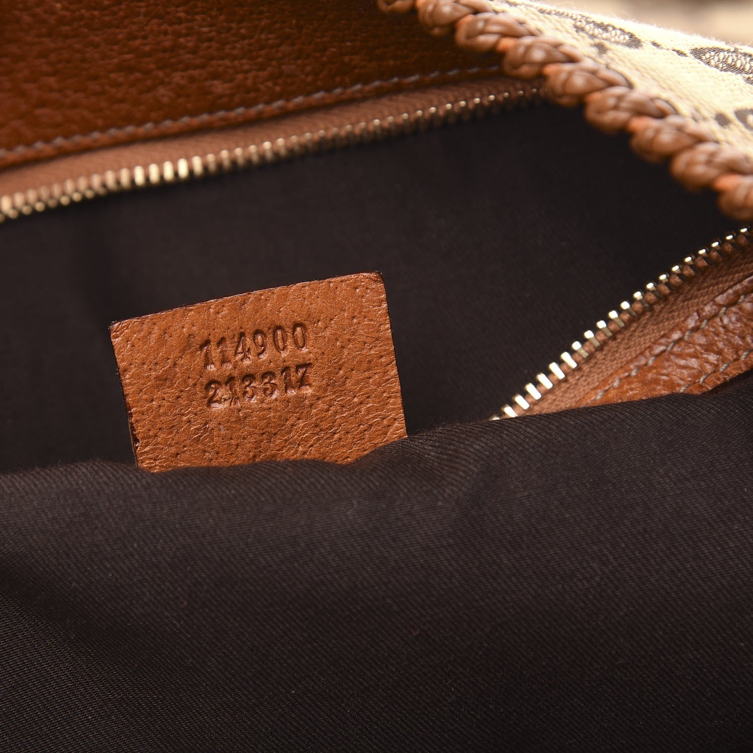 Gucci Monogram Large Horsebit Chain Hobo Brown 7 of 12