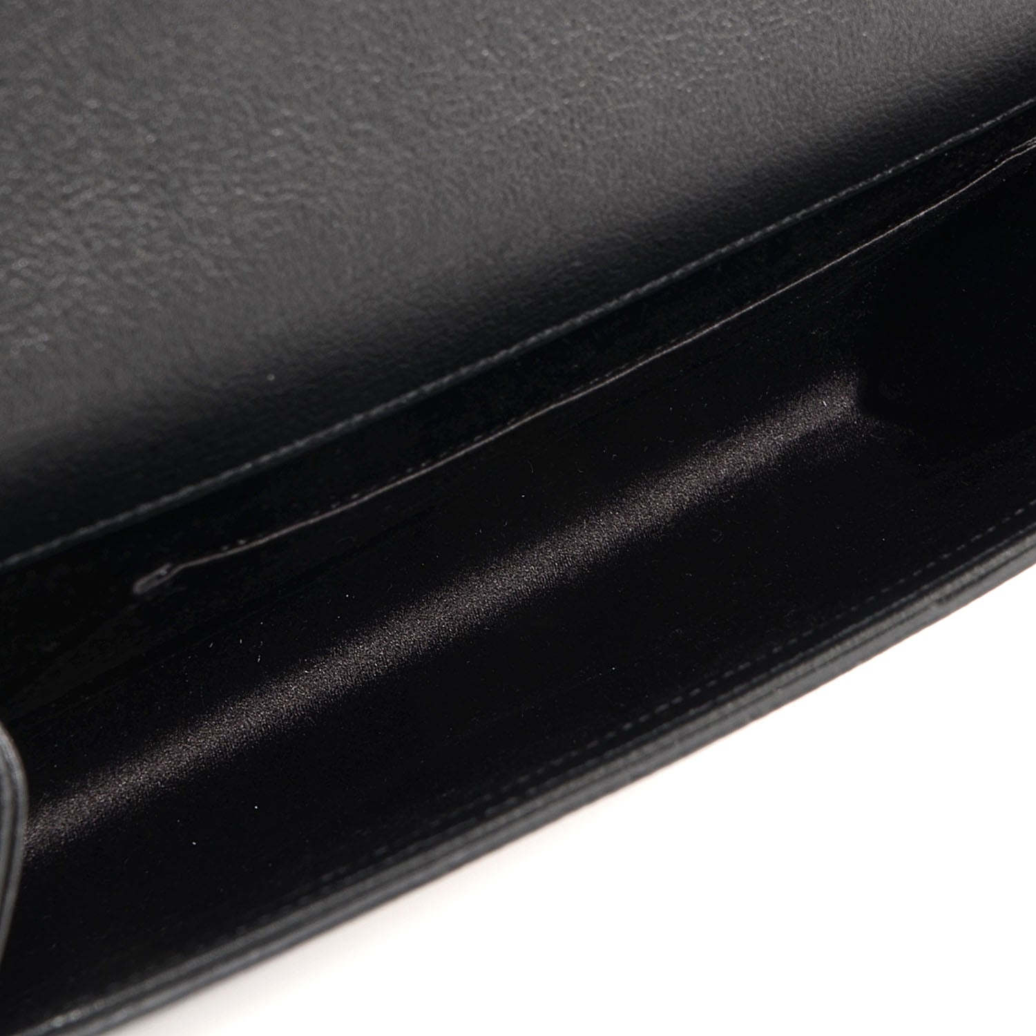 Saint Laurent Calfskin Monogram Large Belle De Jour Clutch Black 6 of 8
