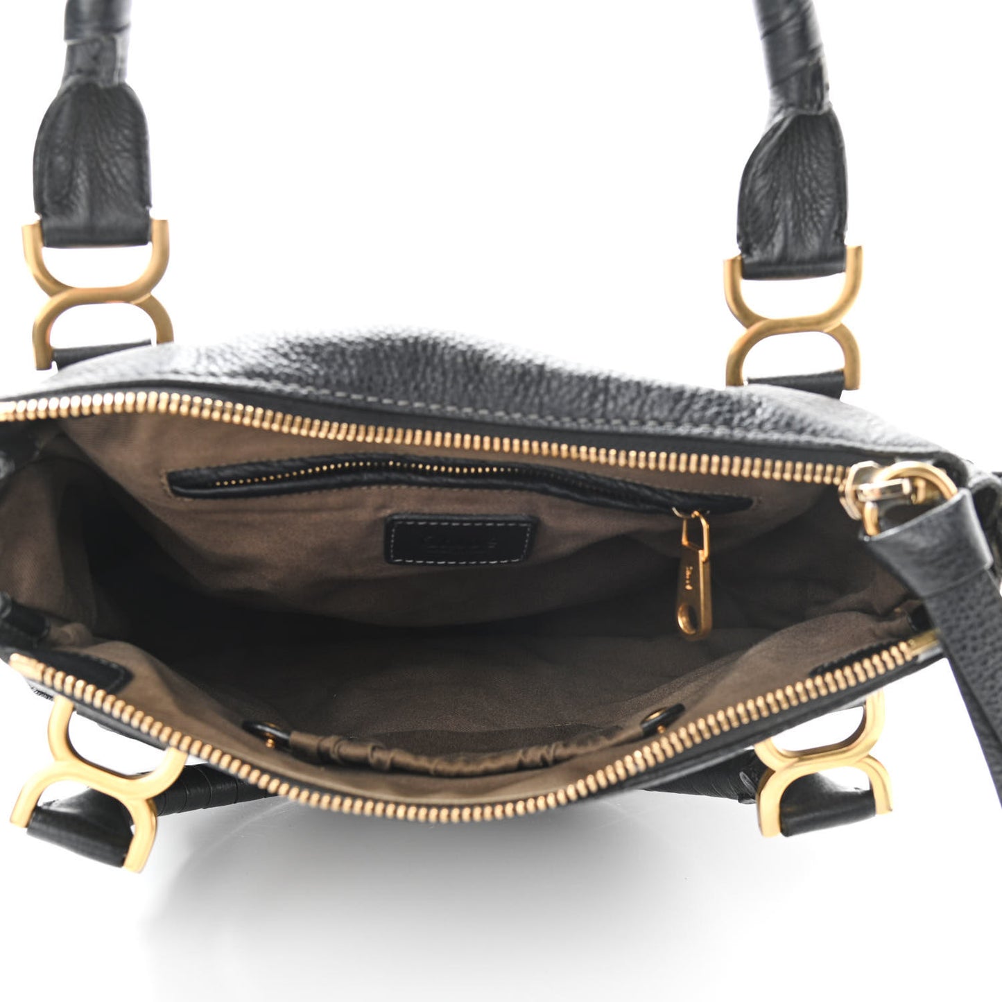 Calfskin Medium Marcie Satchel Black