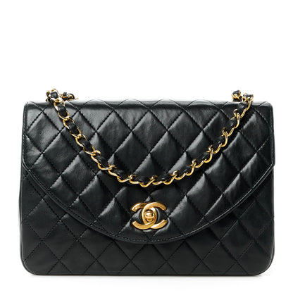 Chanel Lambskin Quilted Small Single Flap Black 1 of 13
