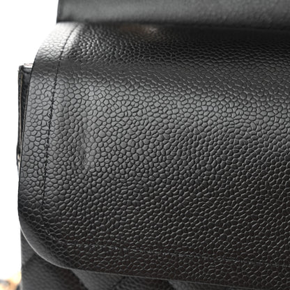 Chanel Caviar Quilted Jumbo Double Flap Black 14 of 15