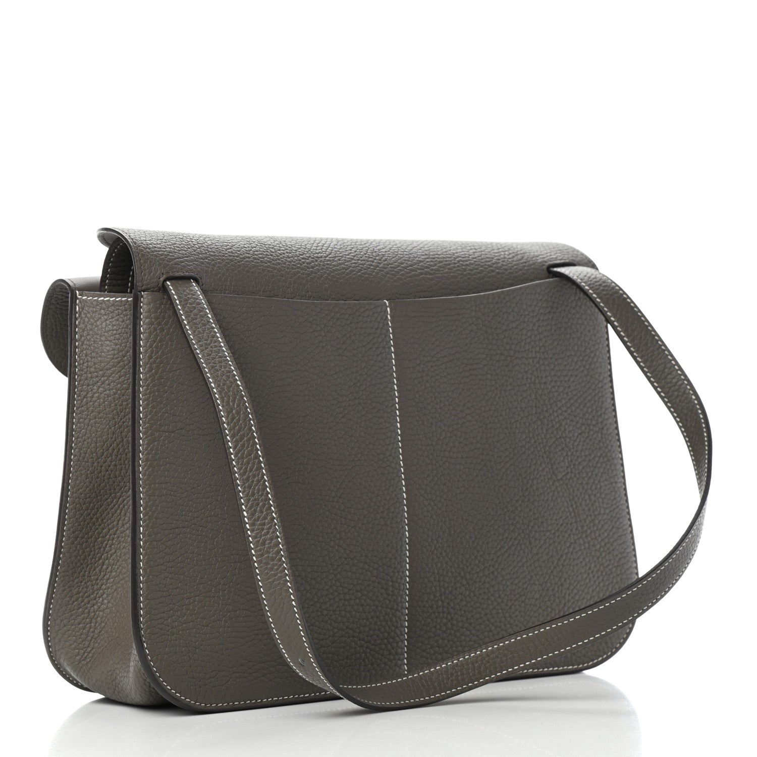 Hermes Taurillon Clemence Halzan 31 GM Etain 2 of 6
