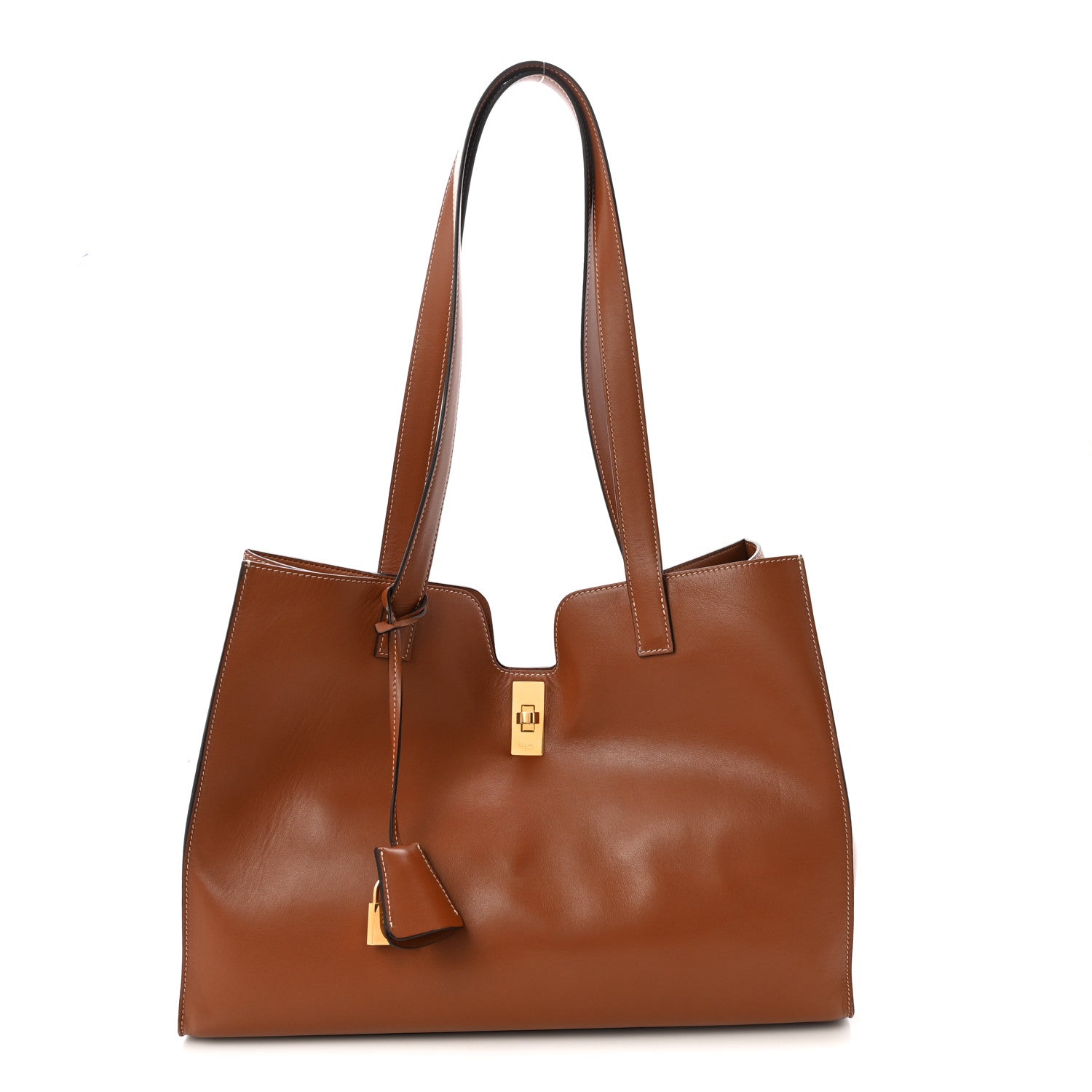 Celine Smooth Calfskin Cabas 16 Bag Tan 1 of 10