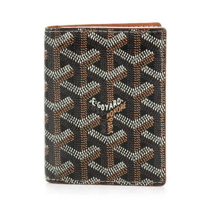 Goyard Goyardine Saint Marc Folding Card Case Black 1 of 7