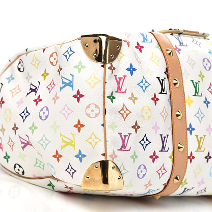 Louis Vuitton Monogram Multicolor Keepall 45 White 7 of 9