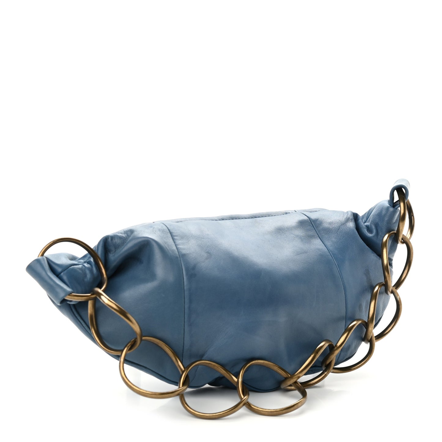 Lambskin Small Chain Shoulder Bag Turquoise