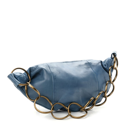 Chanel Lambskin Small Chain Shoulder Bag Turquoise 3 of 18