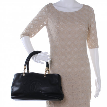 Chanel Caviar CC Handbag Black 2 of 8