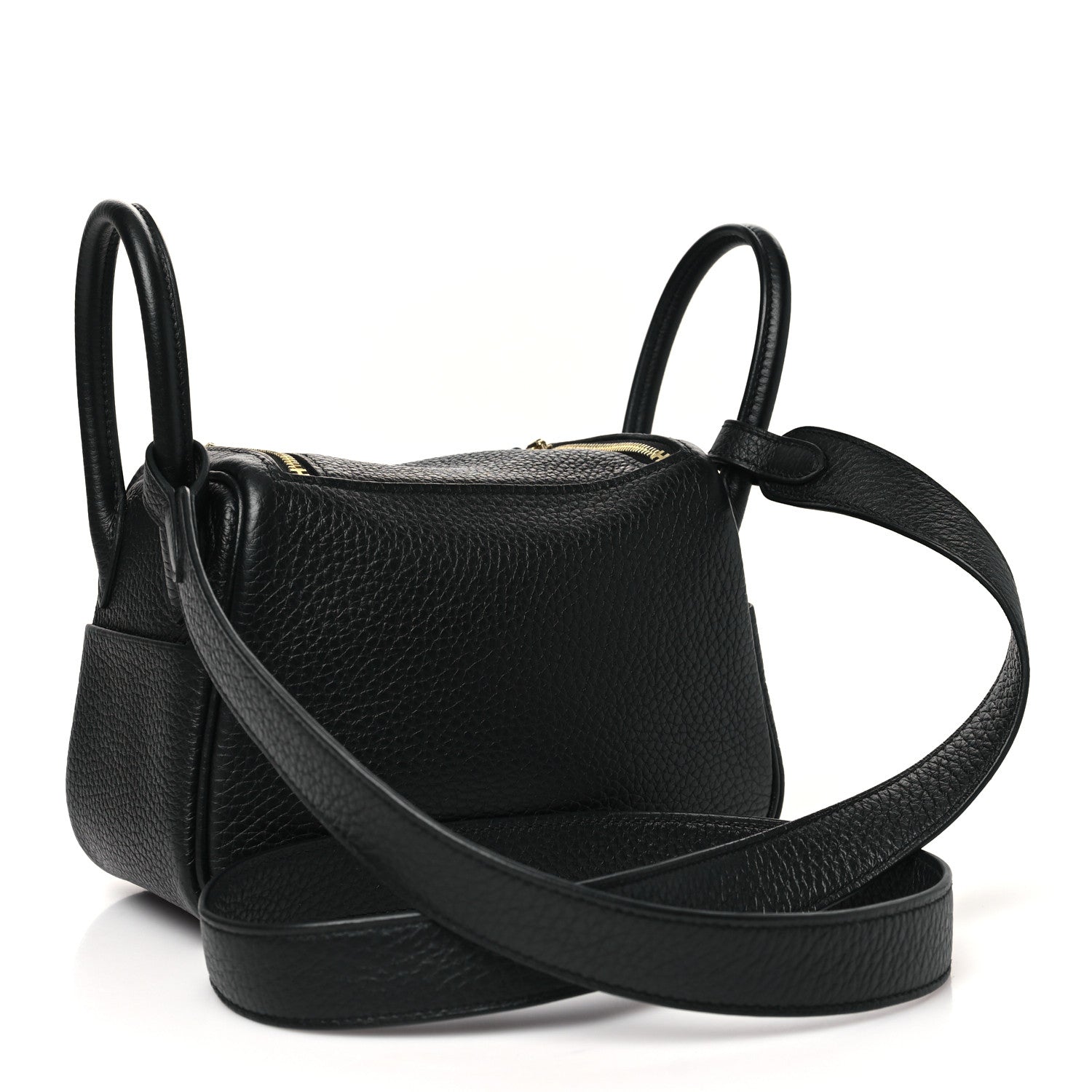 Hermes Taurillon Clemence Mini Lindy 20 Black 3 of 11