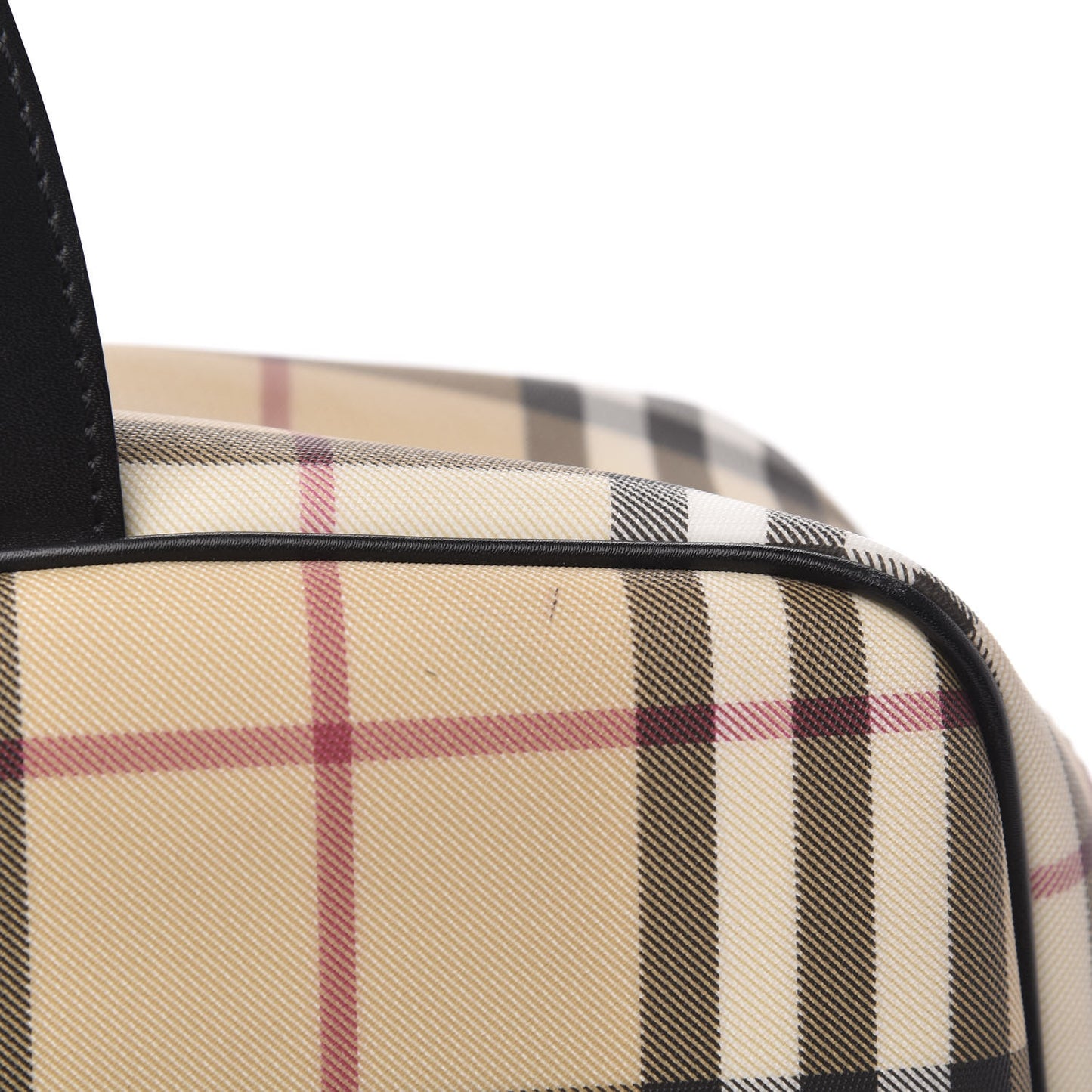 Canvas House Check Top Handle Bag Black