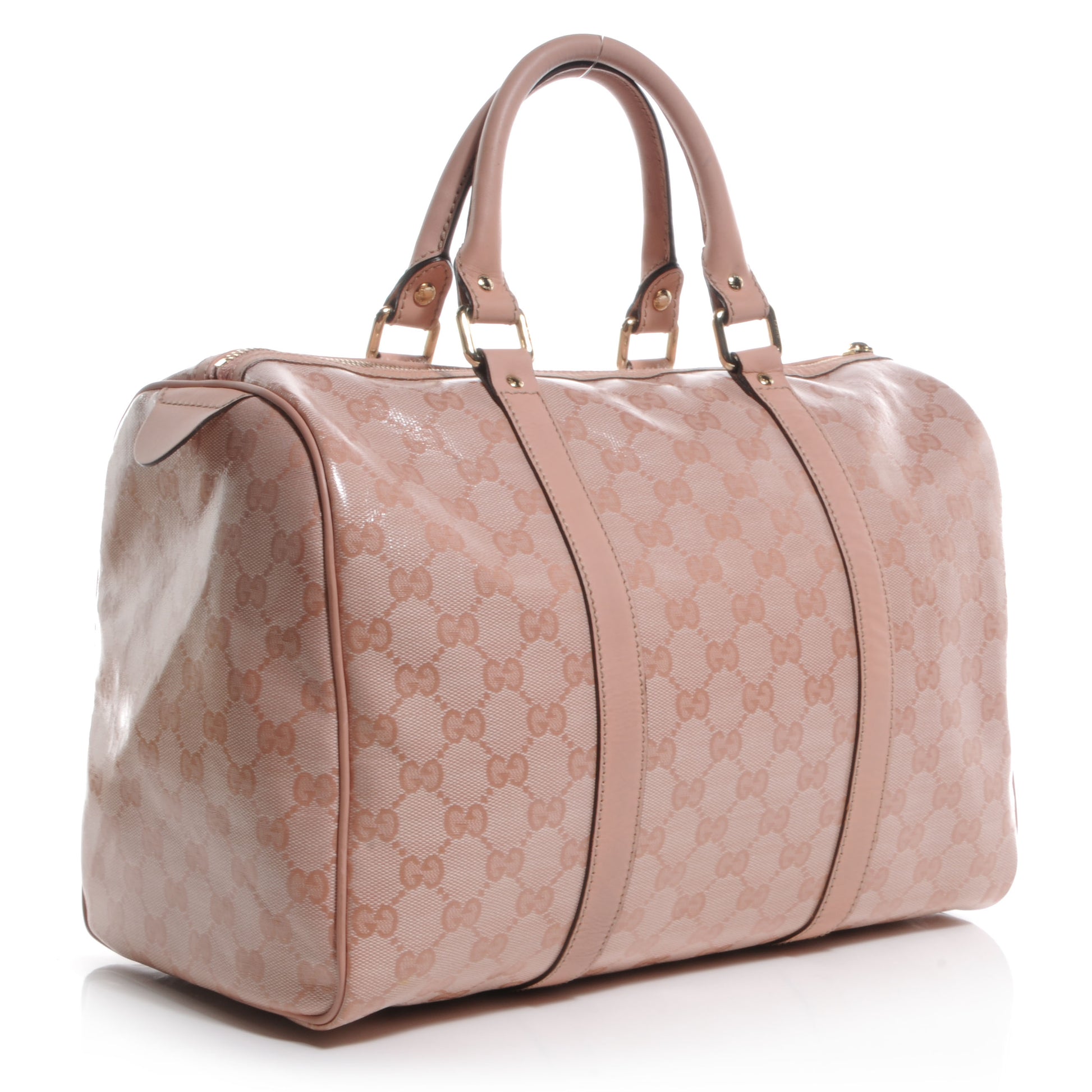 Gucci Crystal Monogram Joy Medium Boston Pink 3 of 9