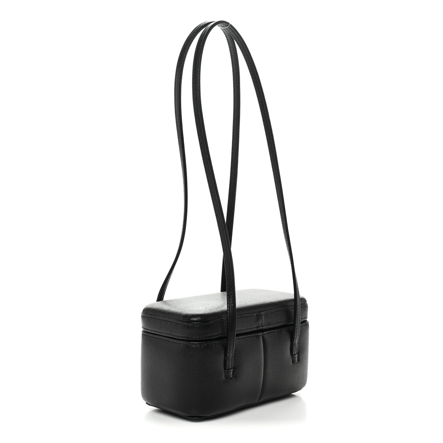 Chanel Shiny Caviar Preppy Coco Long Vanity With Strap Black 3 of 11