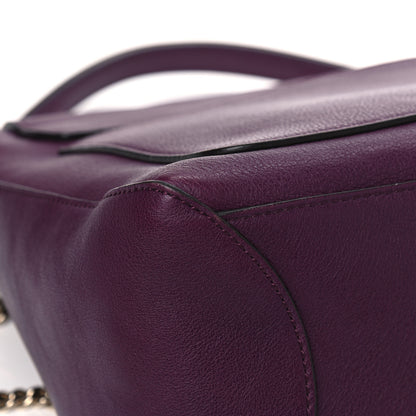 Chloe Calfskin Medium Faye Day Shoulder Bag Intense Violine 9 of 11